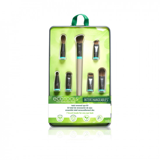 Interchangeable Total Renewal Eye Makeup Brush Kit - 7 pcs