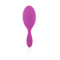 Rainbow Bristles Hair Brush - Purple