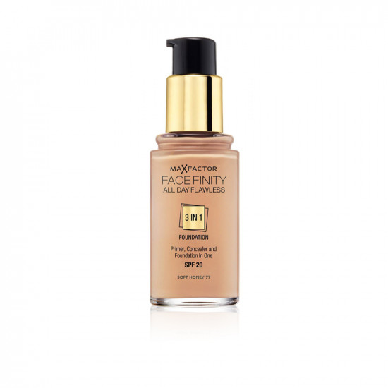 Facefinity All Day Flawless 3 In 1 Foundation - N 77 - Soft Honey
