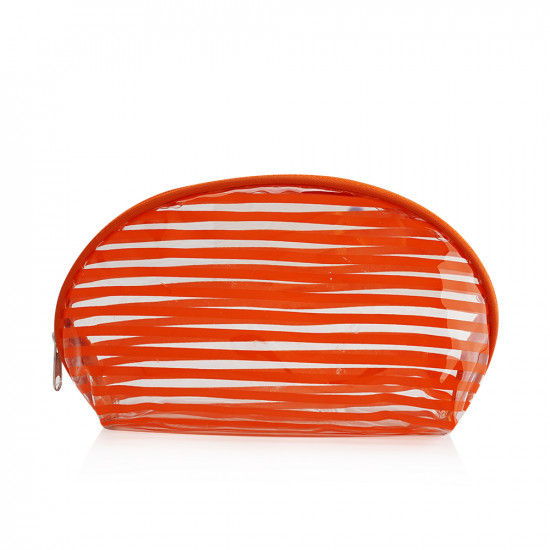 Cosmetic Transparent Bag - Orange
