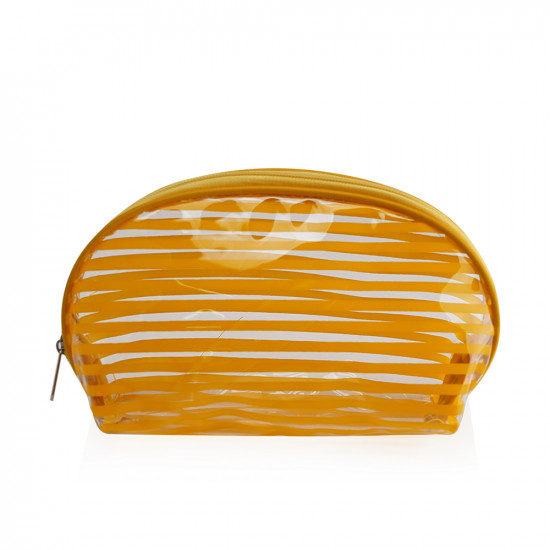 Cosmetic Transparent Bag - Yellow